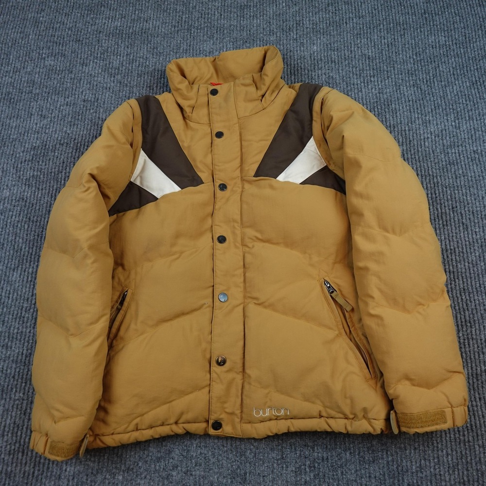 Burton Jacket Womens Medium Brown Insulated Ski Snowboard Winter Colorblock